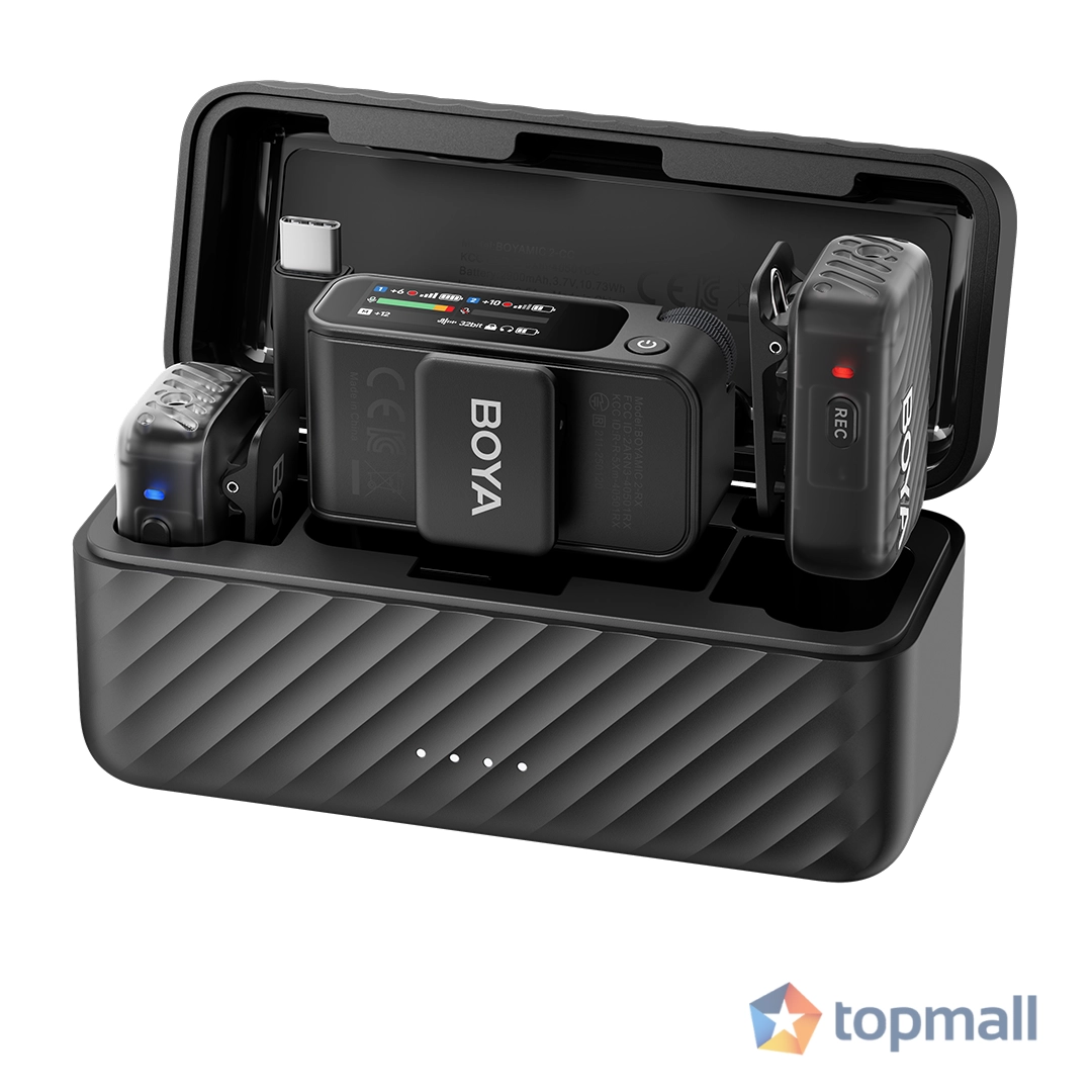 Безжична система микрофони All-in-One BOYA BOYAMIC 2, (35940004)
