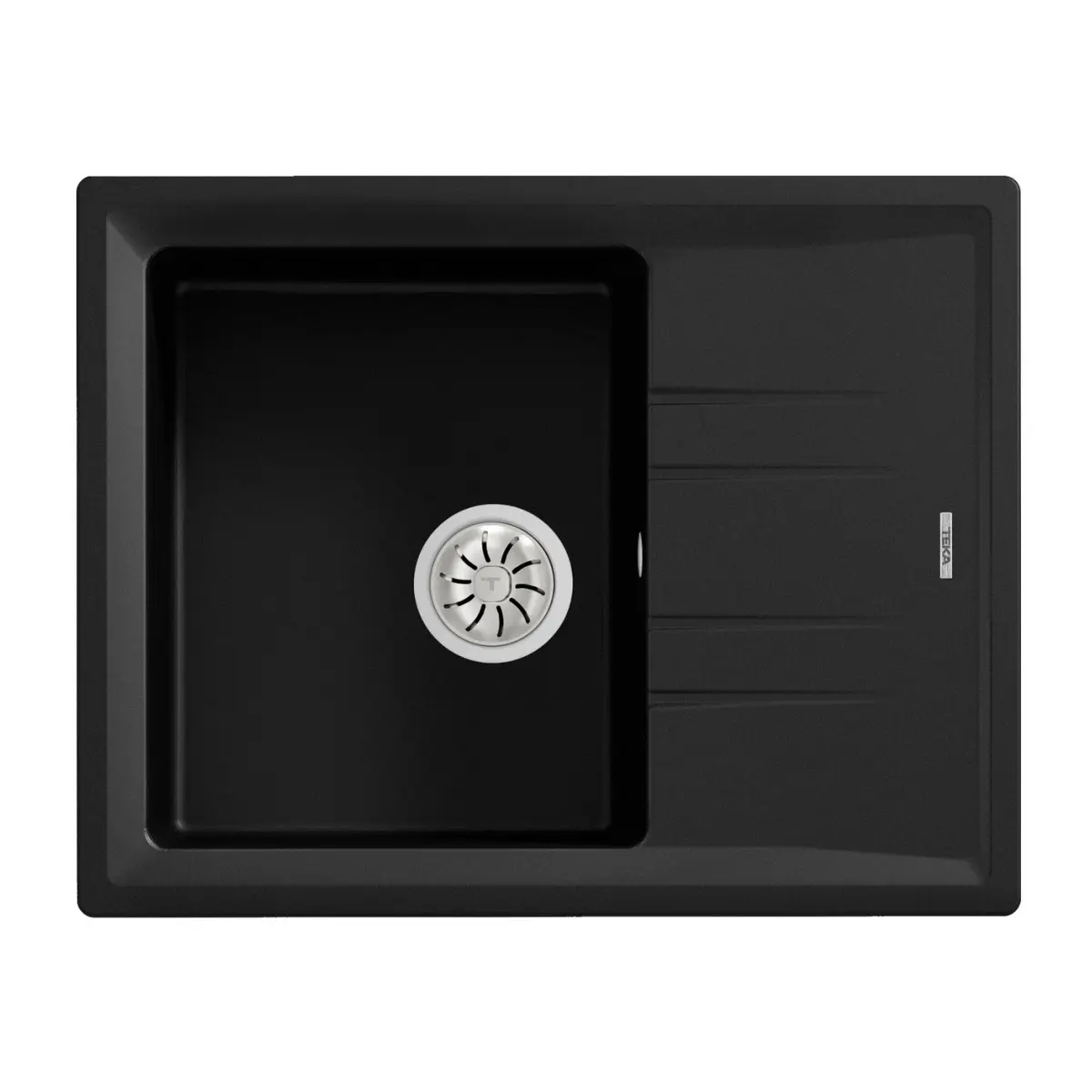 Гранитна мивка STONE45STG, обръщаема, за шкаф 45 см, черна, (35949035)