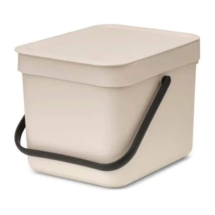 Кош за смет за разделно събиране Brabantia Sort&Go 6L, Soft Beige, (35947065)