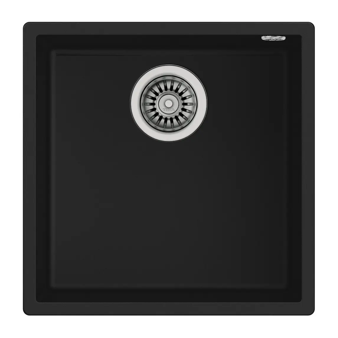 Подплотова гранитна мивка SQUARE4040TG, за шкаф 50 см, черна, (35948806)