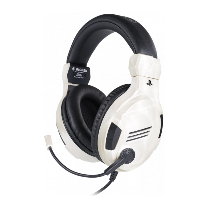 Геймърски слушалки Nacon Bigben PS4 Official Headset V3 White, Микрофон, Бял, (35934005)