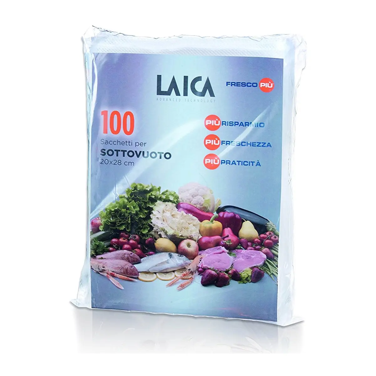 Гофрирани релефни пликове за вакуумиране Laica 20x28 см - 100 бр. VT35012