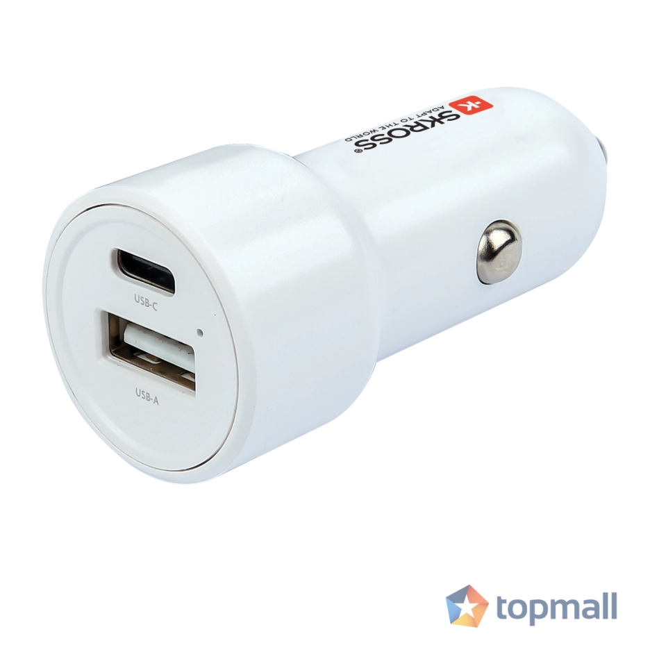 Зарядно за кола SKROSS, USB-A, USB-C, PD, 65W, (35938424)