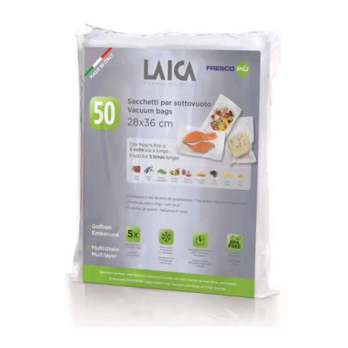 Гофрирани релефни пликове за вакуумиране Laica 28x36 см - 50 бр. VT35002