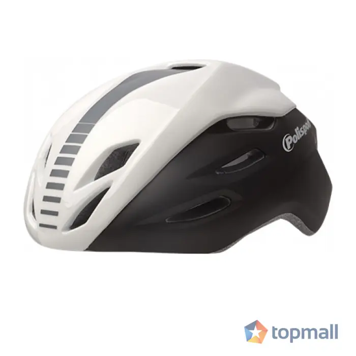 Аксесоар за велосипед Polisport, каска AERO ROAD (L=58/61), BLACK MATTE/WHITE GLOSS/GREY - 8739800007 Каски, 25483