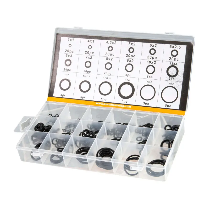 Комплект О-пръстени 225 части, NBR GADGET, (35929644)