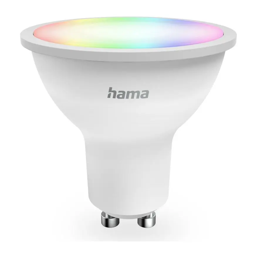 HAMA Smart WLAN LED лампа, GU10, Matter, 4,9 W, RGBW, 176642, (35938305)