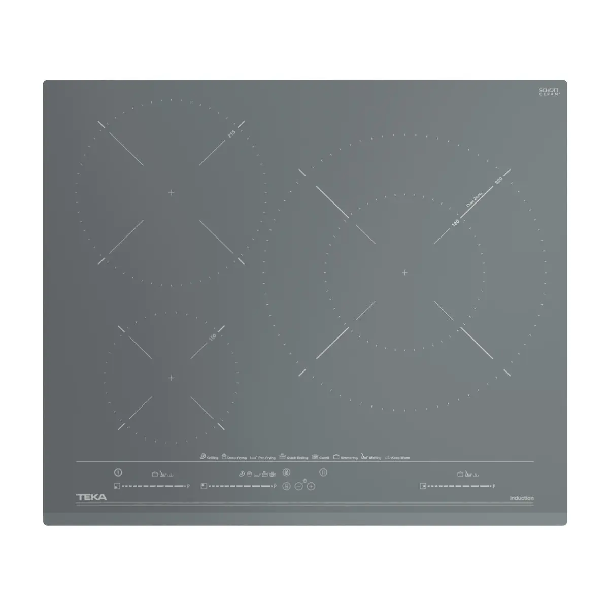 Индукционен плот IZC63630, с 3 готварски зони, iCooking функции, каменносив, MasterSense, (35948843)
