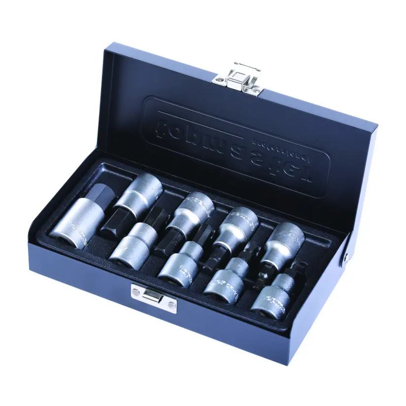 Вложки шестостен 1/2" 4-17mm к-т 9бр CR-V Topmaster Professional, (35927134)