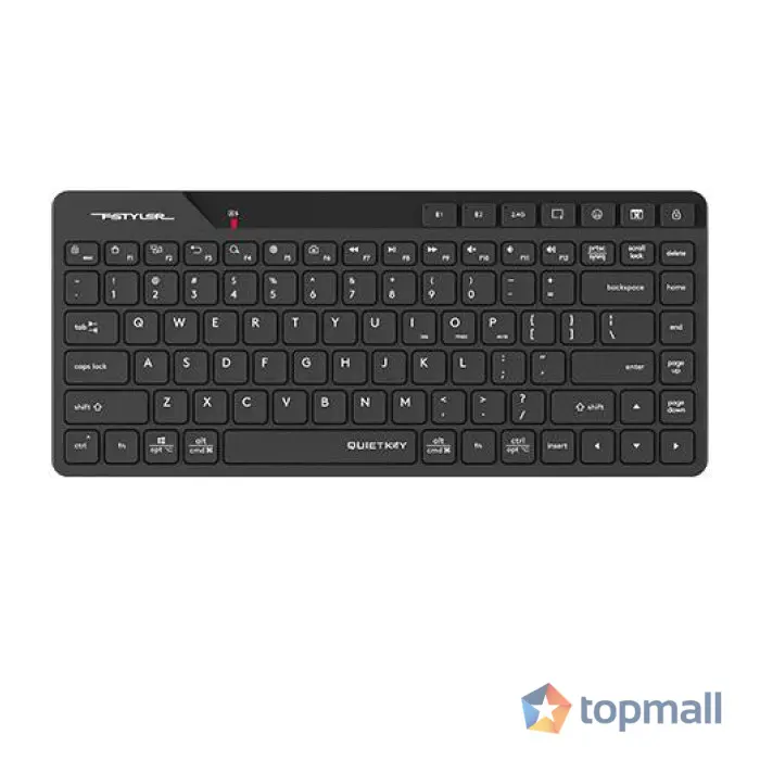 A4tech FBK26C AS Fstyler безжичнa мини тиха клавиатура, Multi-mode, презареждаема батерия, USB,кирилизирана, (35940104)