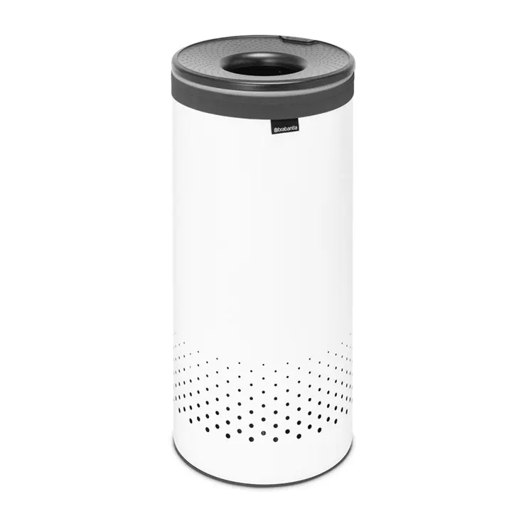 Кош за пране Brabantia 35L, White, пластмасов капак, (35942097)
