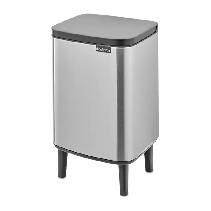 Кош за смет Brabantia Bo Small Hi 7L, Matt Steel Fingerprint Proof, (35946788)