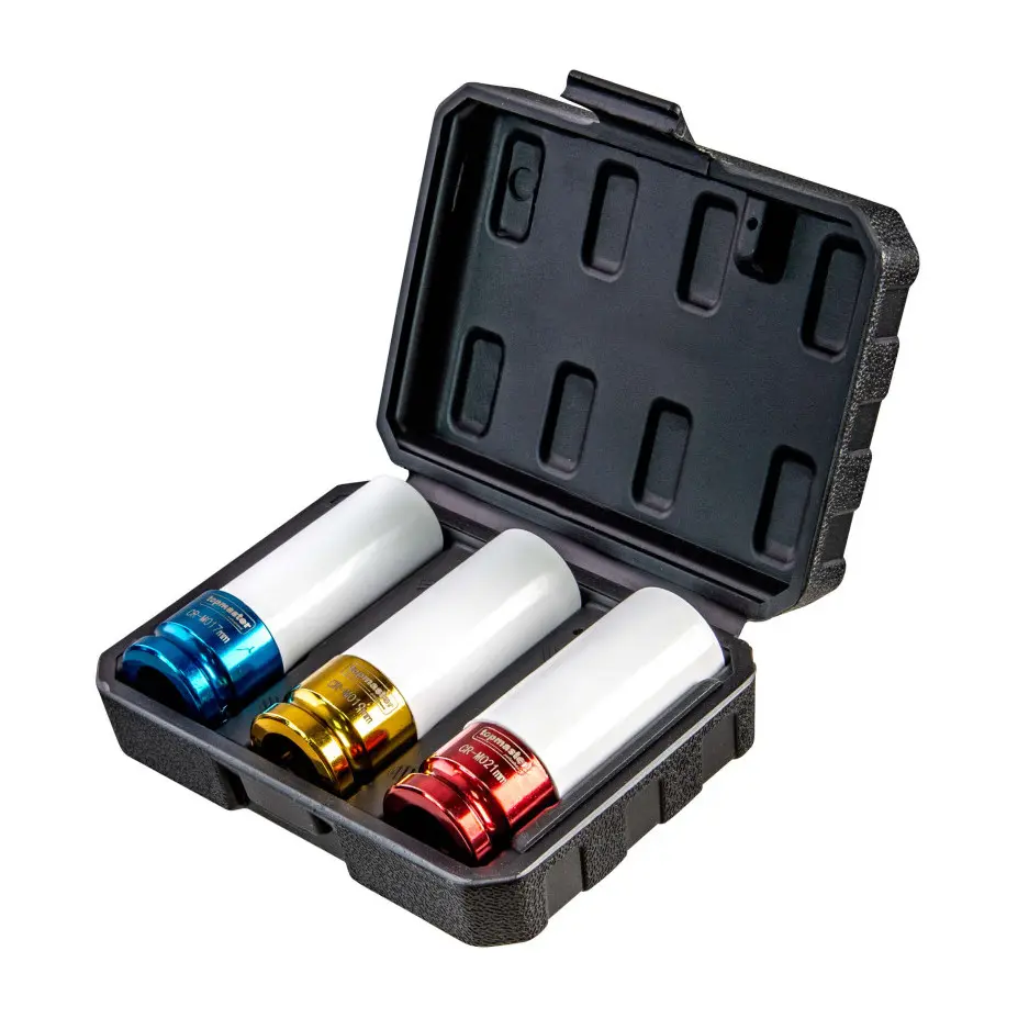 Комплект ударни вложки за лети джанти 17, 19, 21мм 1/2" Topmaster Professional, (35929714)