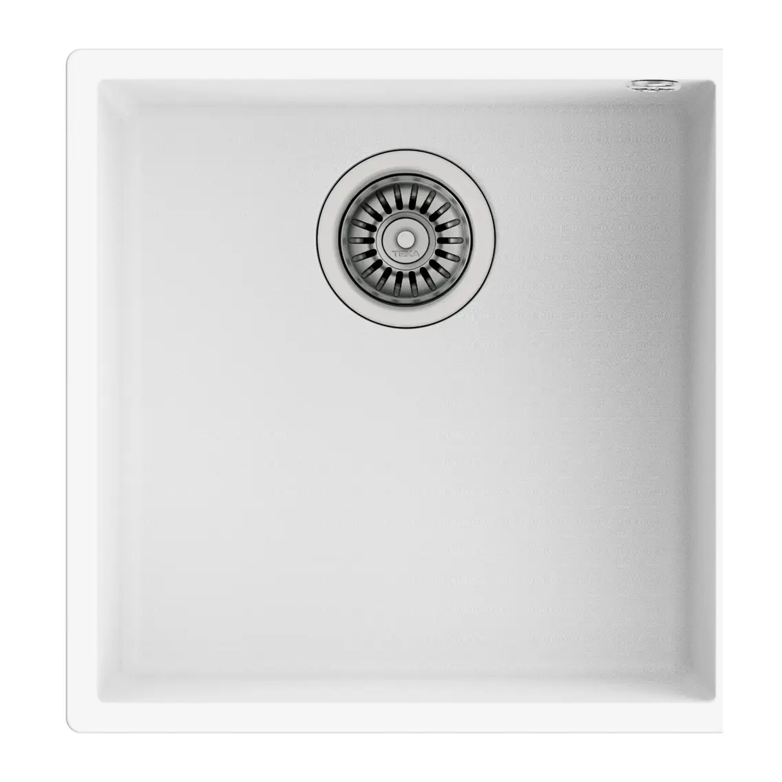 Подплотова гранитна мивка SQUARE4040TG, за шкаф 50 см, бяла, (35948807)