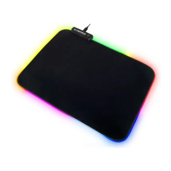 Подложка за мишка Esperanza Zodiac EGP105, 35x25 см, RGB подсветка с 10 цвята, USB 2.0, Черен, (35944179)