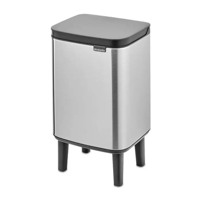 Кош за смет Brabantia Bo Small Hi 4L, Matt Steel Fingerprint Proof, (35949095)