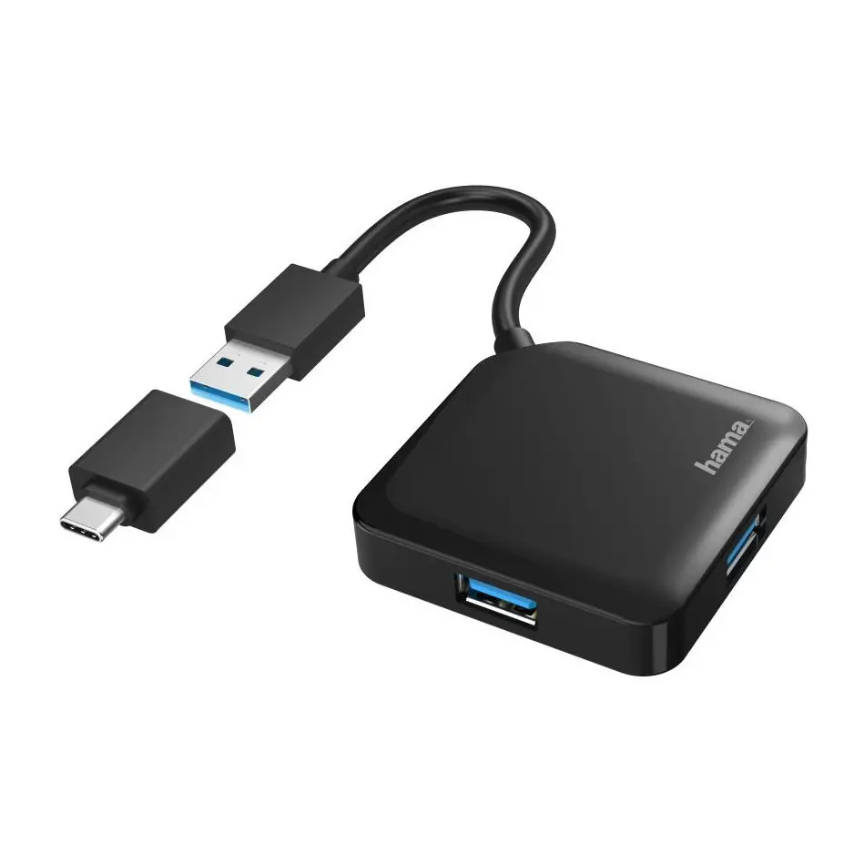 USB-А хъб, 4-портов, HAMA-200116, (35934283)