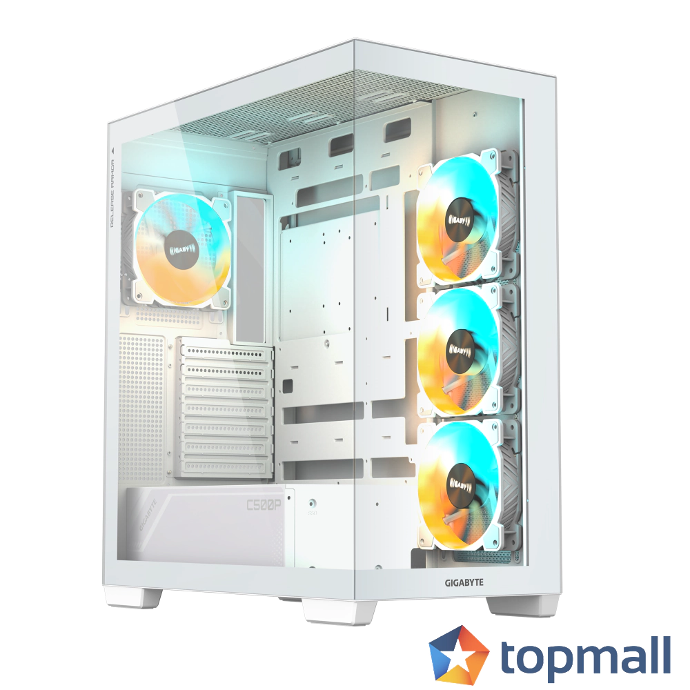 Кутия Gigabyte C500 PANORAMIC Stealth Ice - Mid-Tower, (35938491)