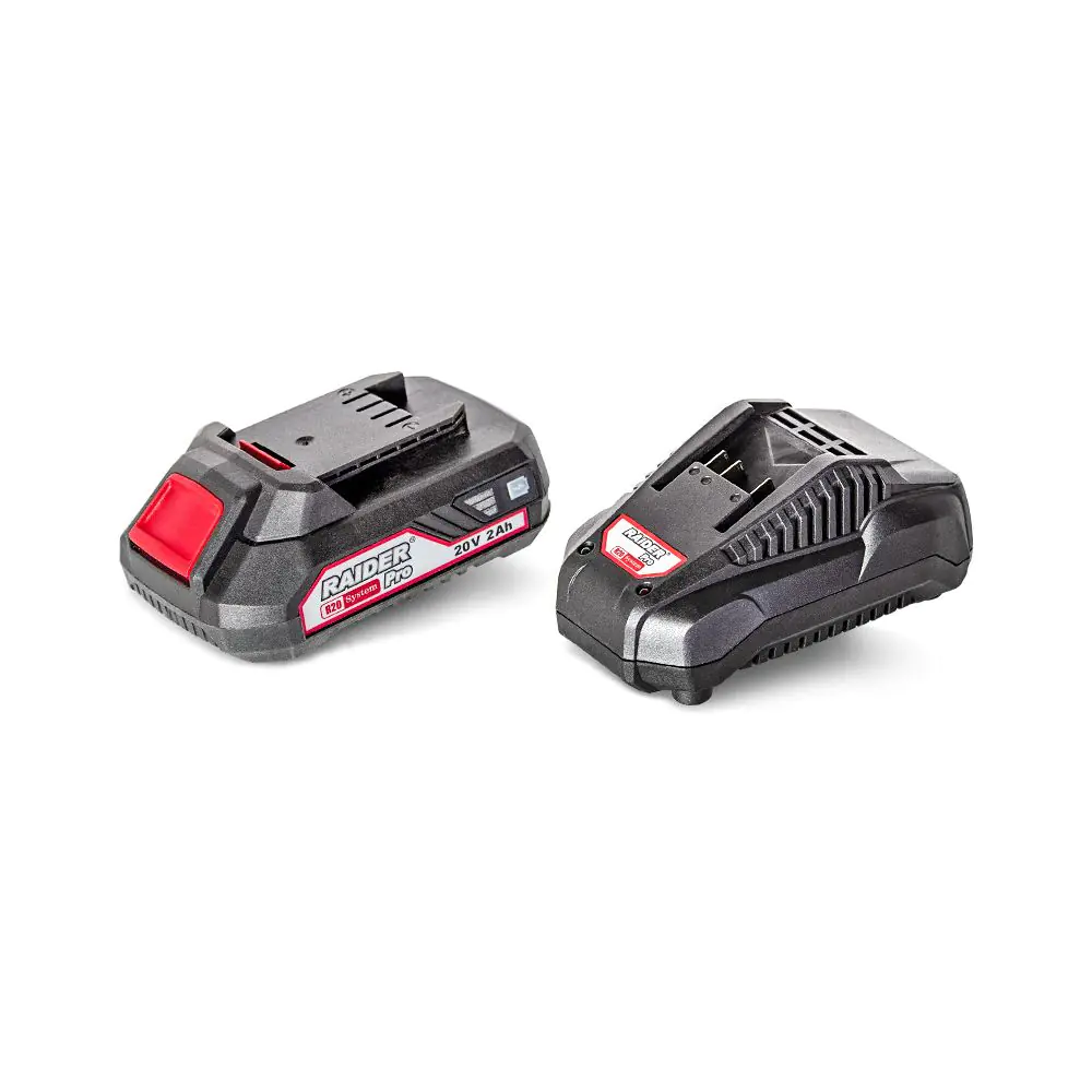 R20 Комплект батерия Li-ion 2Ah и зарядно 1h за RAIDER PRO RDP-R20, (35924420)