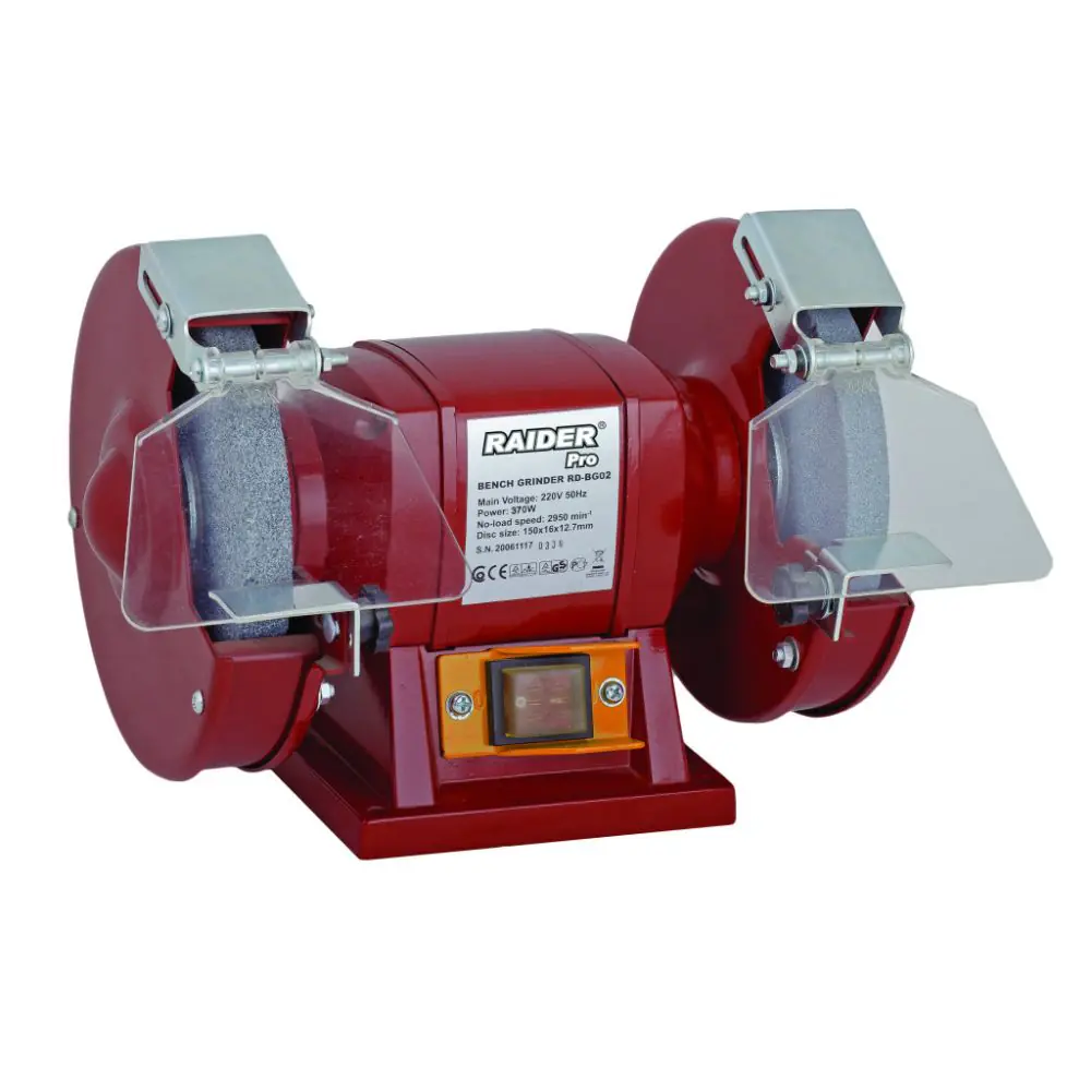 Шмиргел 370W ø200mm RAIDER PRO RDP-BG02, (35924557)