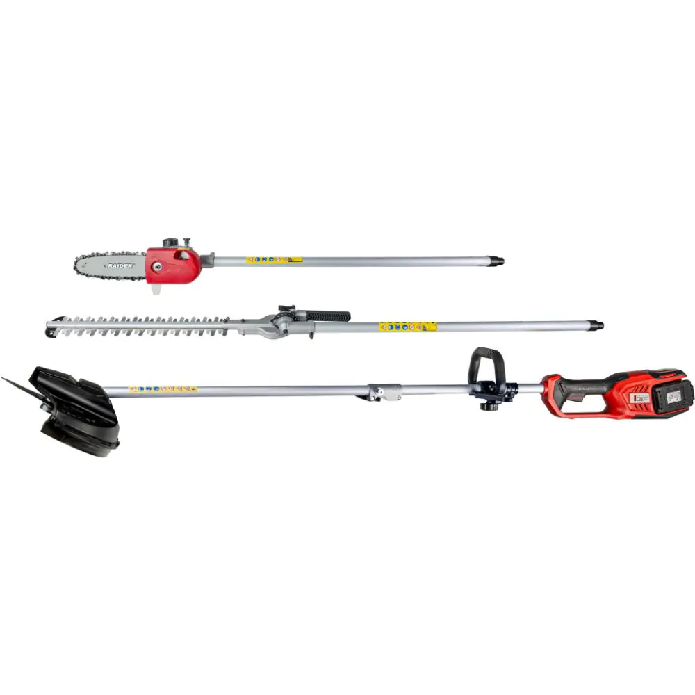 R20 Коса безчеткова с нож и корда 40V 4в1 RAIDER PRO RDP-BCPSHT20, (35930038)