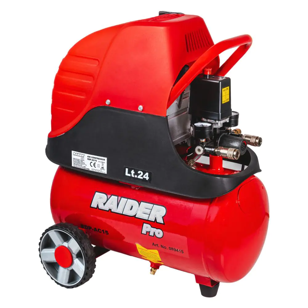 Компресор  24L 1.5kW RAIDER PRO RDP-AC15, (35930200)