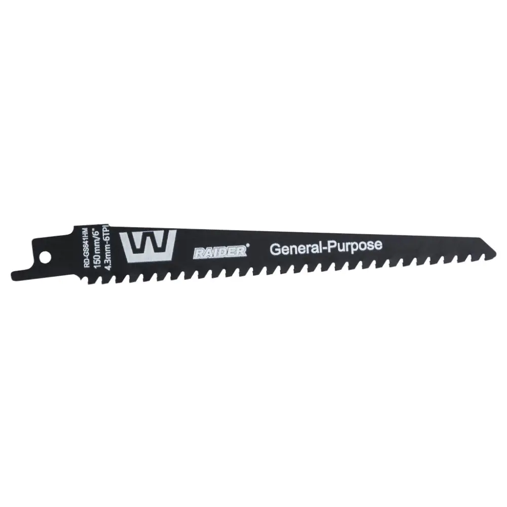 Нож за саблен трион универсален 150mm 4,3mm 6TPI RAIDER RD-GS641HM, (35930298)