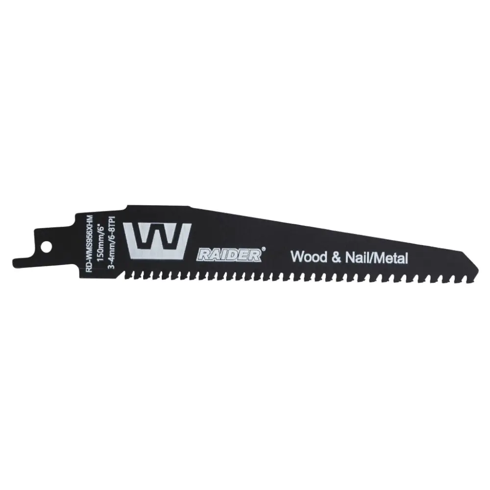 Нож за саблен трион W&M 150mm 3-4mm 6-8TPI RAIDER RD-WMS956XHM, (35930300)