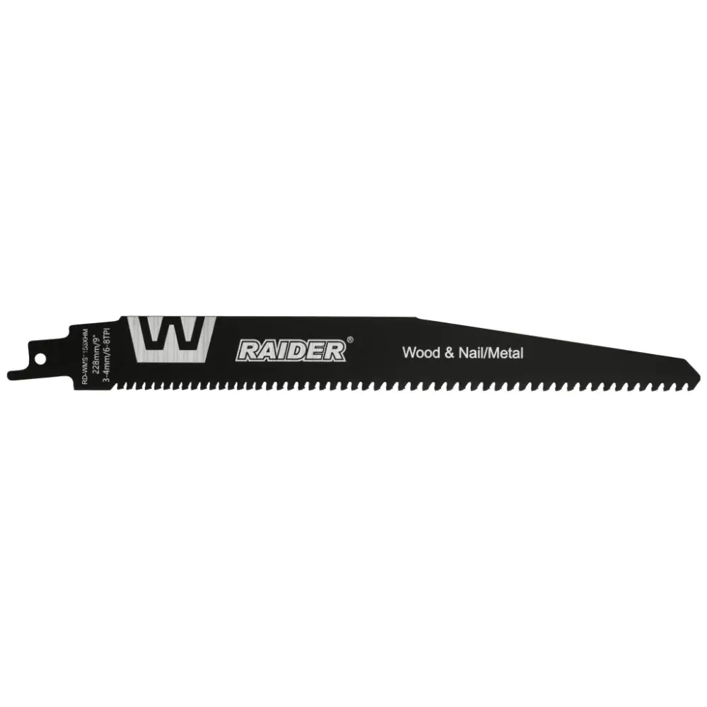 Нож за саблен трион W&M 228mm 3-4mm 6-8TPI RAIDER RD-WMS1156XHM, (35930679)
