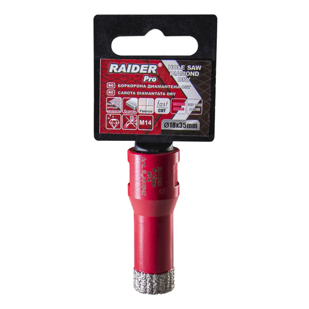 Боркорона Diamond Dry M14 ø18mm, (35925662)