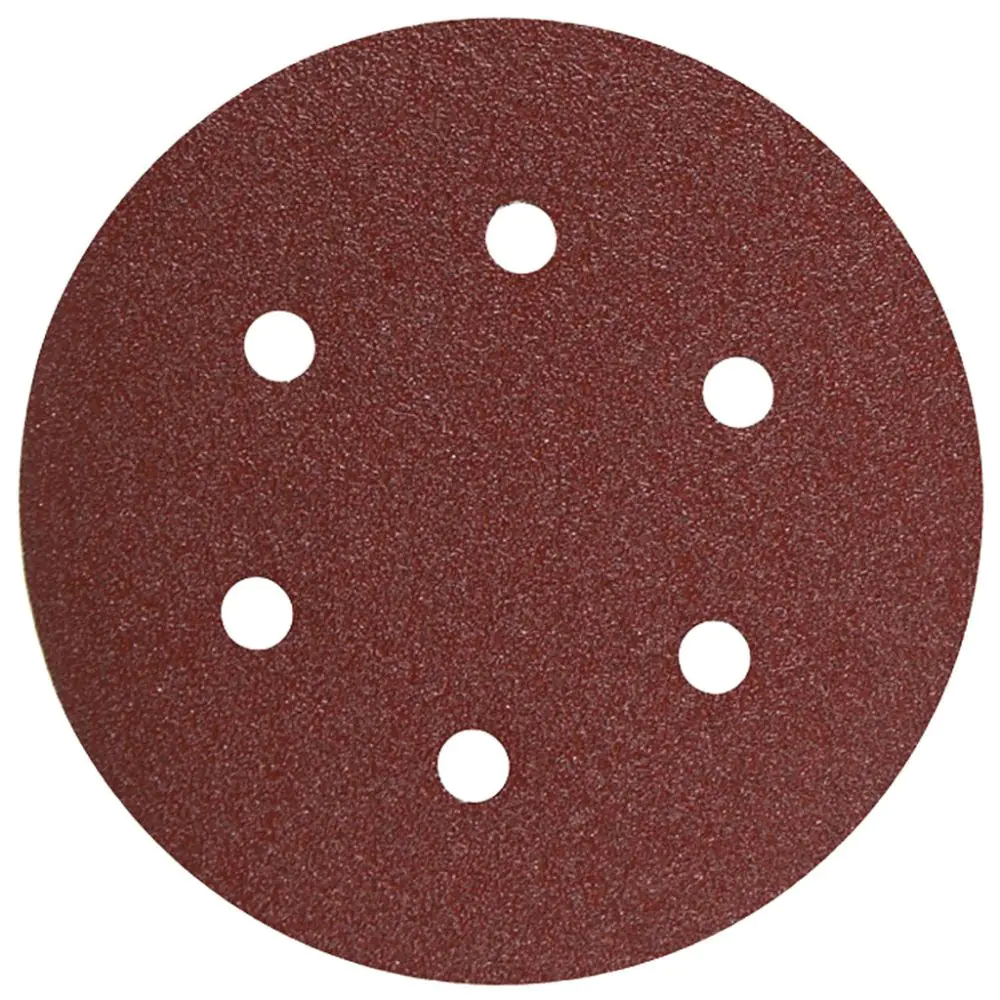 Шкурка VELCRO ø150mm К80 с 6 отвора 10бр, (35925864)