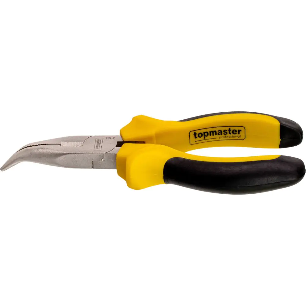 Клещи островърхи извити 160mm 45° Topmaster Professional, (35925966)