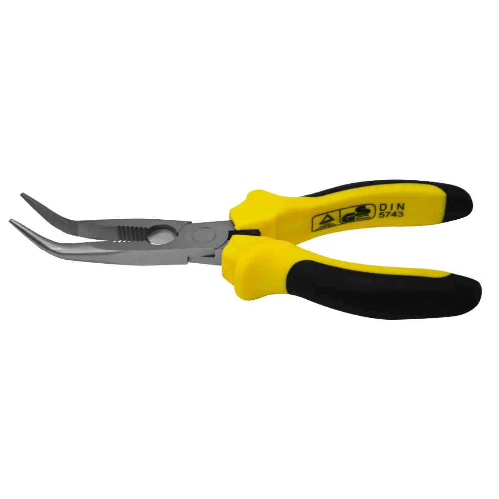 Клещи островърхи извити 200mm 45° Topmaster Professional, (35925967)
