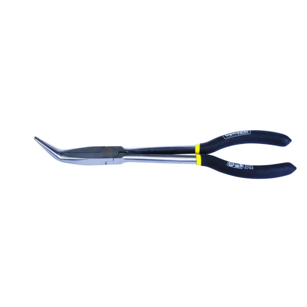 Клещи дългоусти извити 45° 280mm CR-V Topmaster Professional, (35926055)