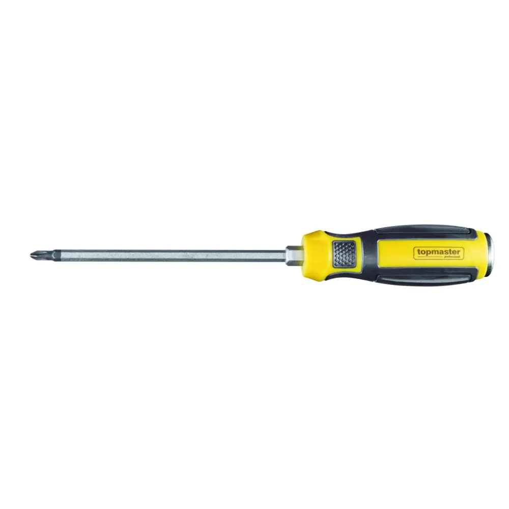 Отвертка кръст. шестгр. 6х125mm CR-V Topmaster Professional, (35926157)