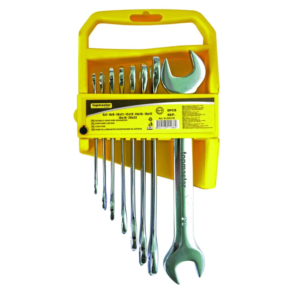 Ключ гаечен к-т 8бр 6-22mm стойка CR-V Topmaster Professional, (35926459)