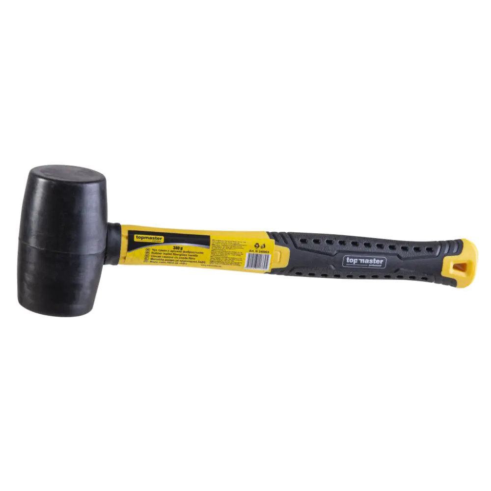 Чук гумен дръжка фибростъкло 340g Topmaster Professional, (35926599)