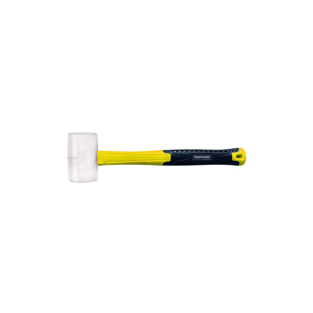 Чук гумен дръжка фибростъкло 340g бял Topmaster Professional, (35926602)