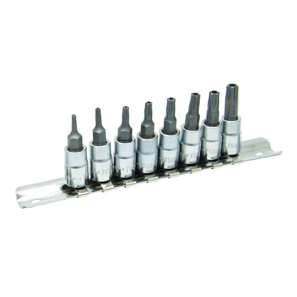 Накрайници вложки к-т 1/4"8бр размери TS8-40 Topmaster Professional, (35927136)