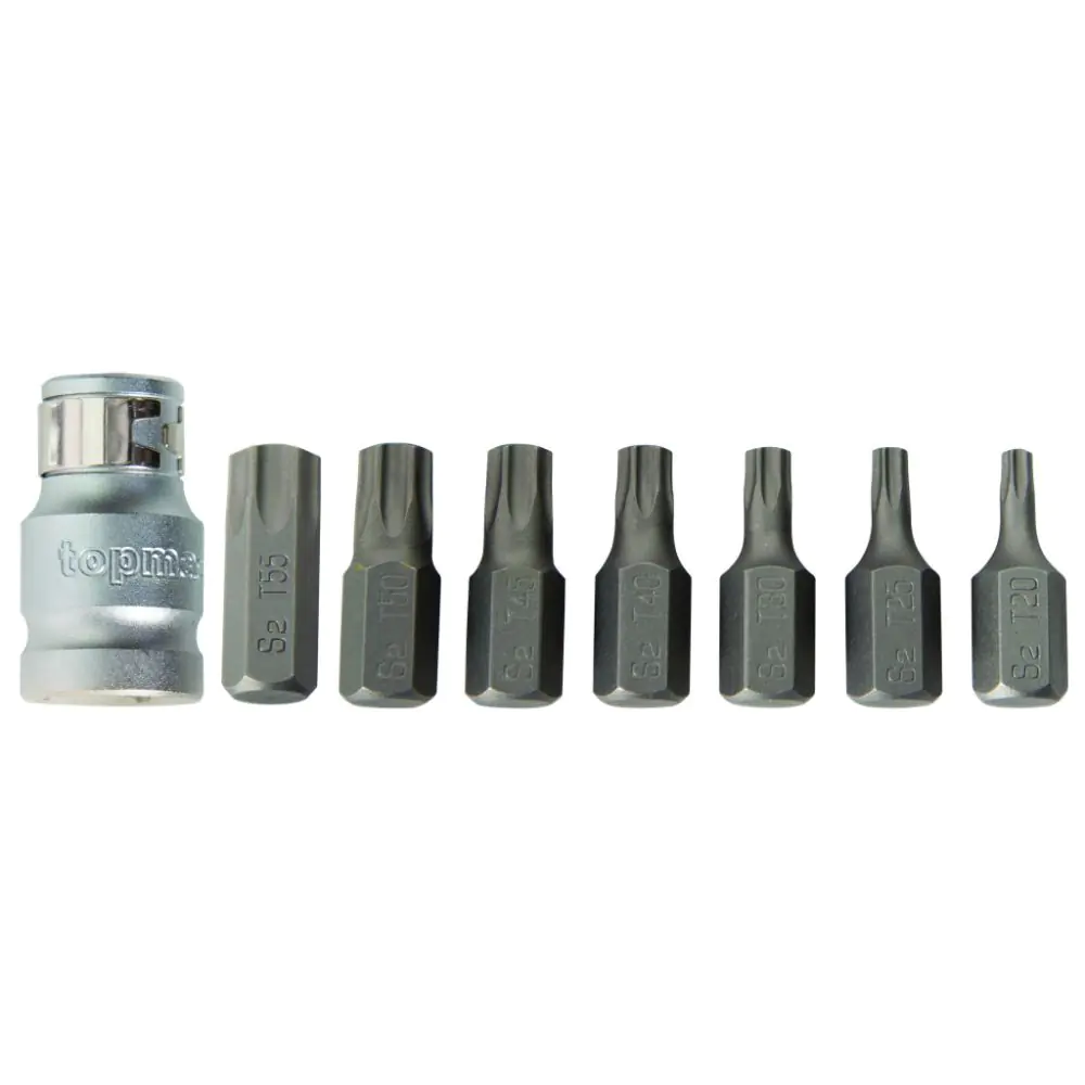 Накрайници торкс Т20-Т55 к-т 8бр S2 Topmaster Professional, (35927241)