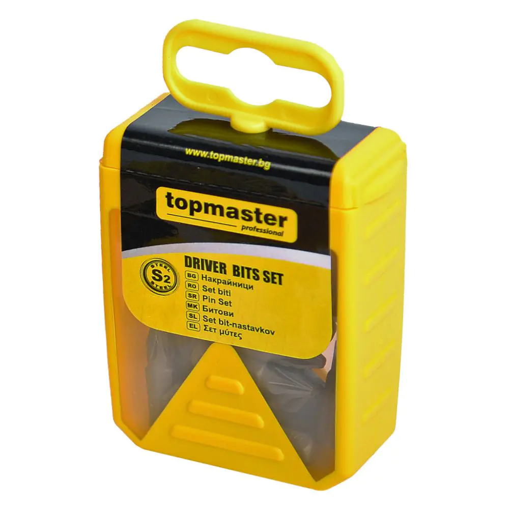 Накрайници 25mm комплект 10бр. PZ2 Topmaster Professional, (35927609)