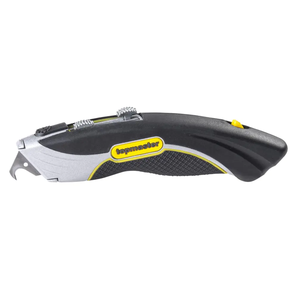 Нож макетен метален трапец/кука с 4 резерви Topmaster Professional, (35927801)