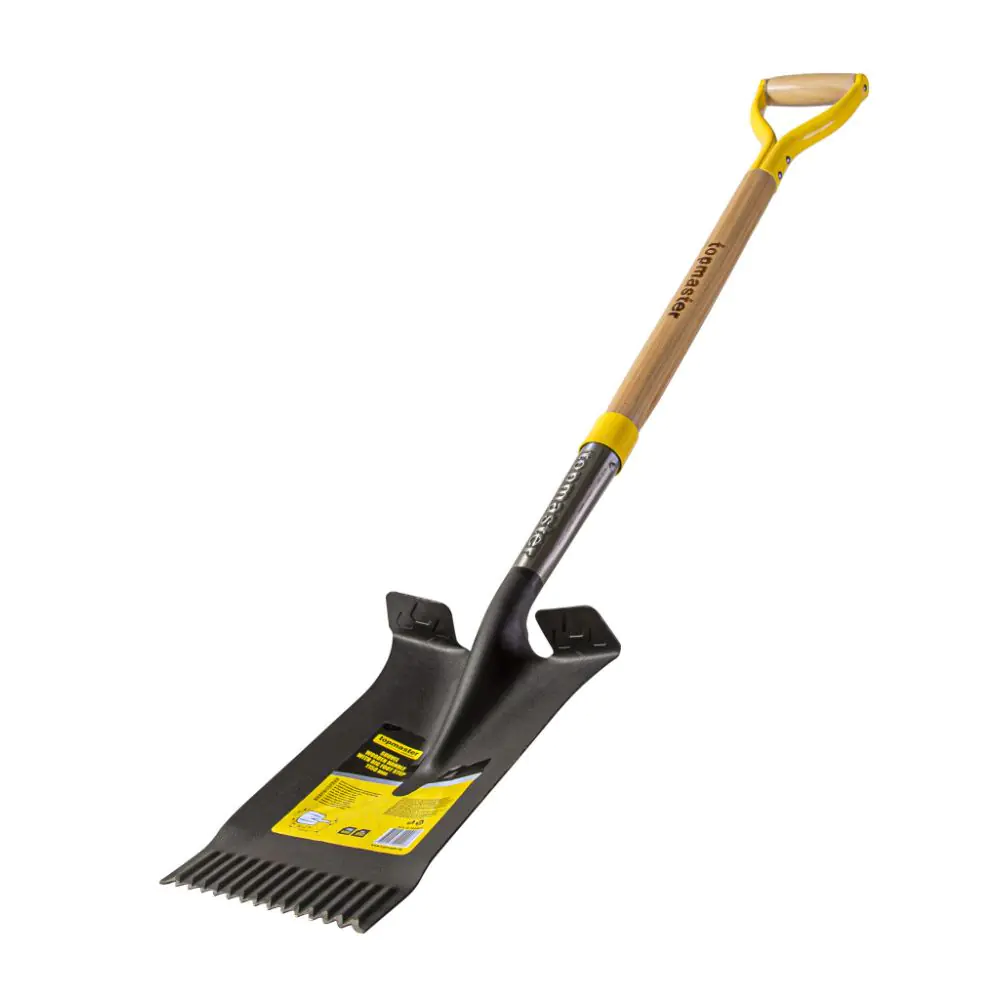 Лопата квадрат с педал и дървена дръжка 1150mm Topmaster Professional, (35927984)