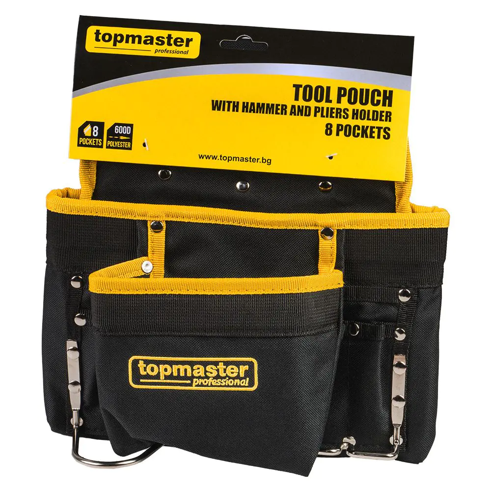 Джоб за инструменти 8 отделения - държач за чук и клещи Topmaster Professional, (35930673)