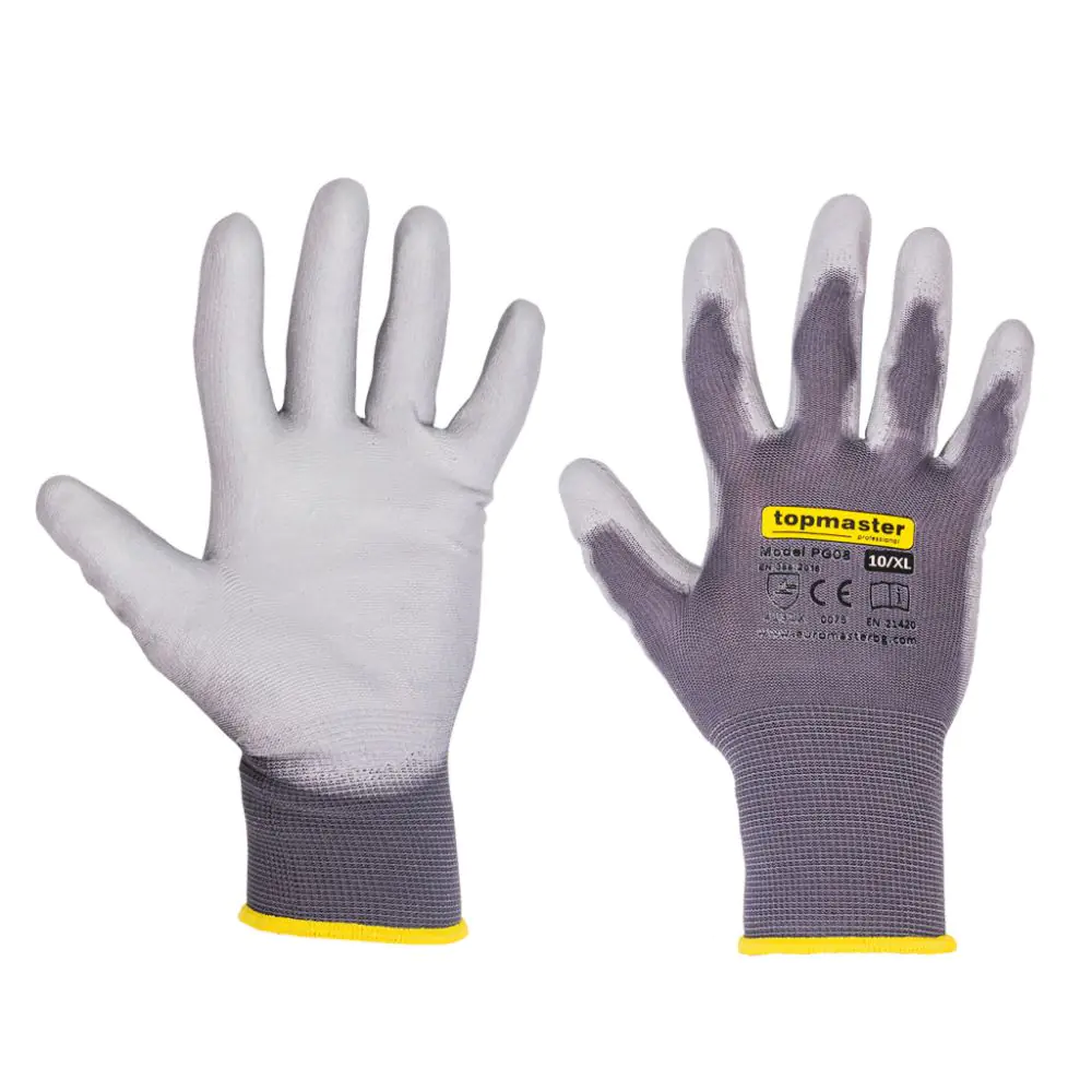 Ръкавици за механична работа PG08 PU Topmaster Professional, (35930165)