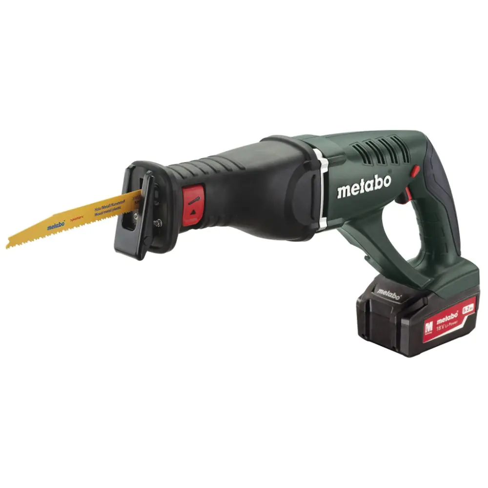 Саблен трион акумулаторен 18V METABO ASE 18 LTX 2x5.2Ah, (35928991)