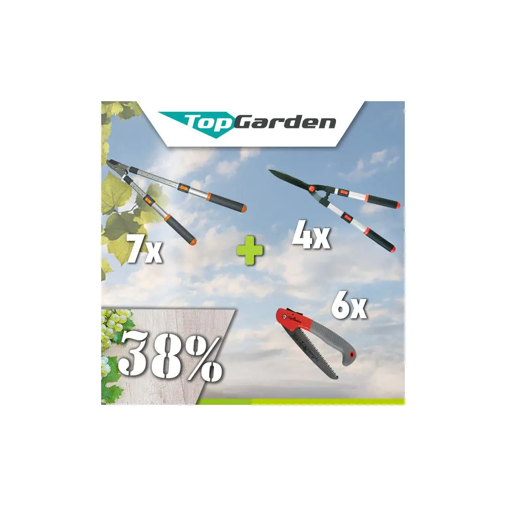 Промо пакет-TG- Ножици за храсти, клони и трион 7+4+6, (35930822)