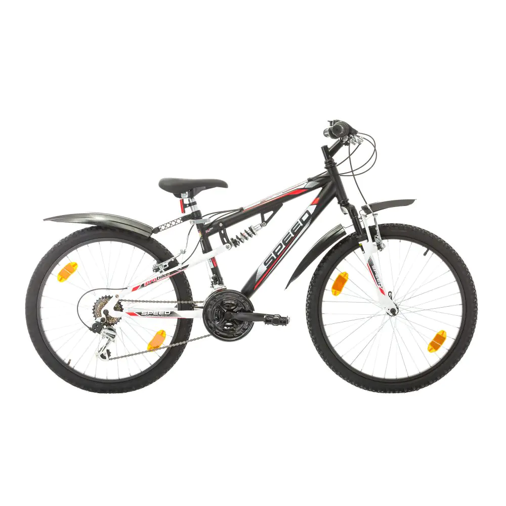 Велосипед Probike PROBIKE, SPEED 24", FSP, BLACK MATT детски велосипед FULL SUSPENSION, 28252