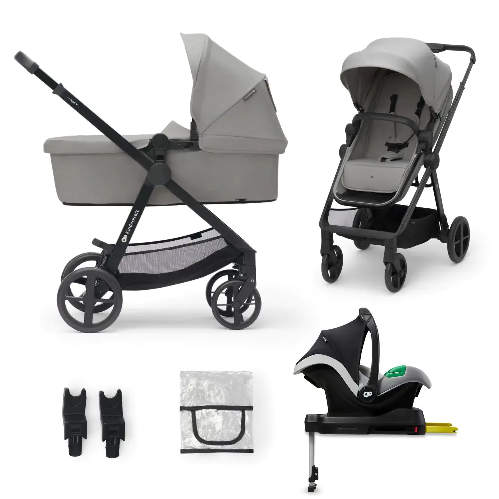 Kinderkraft NEWLY бебешка количка 4в1 MOONLIGHT GREY, (35943776)