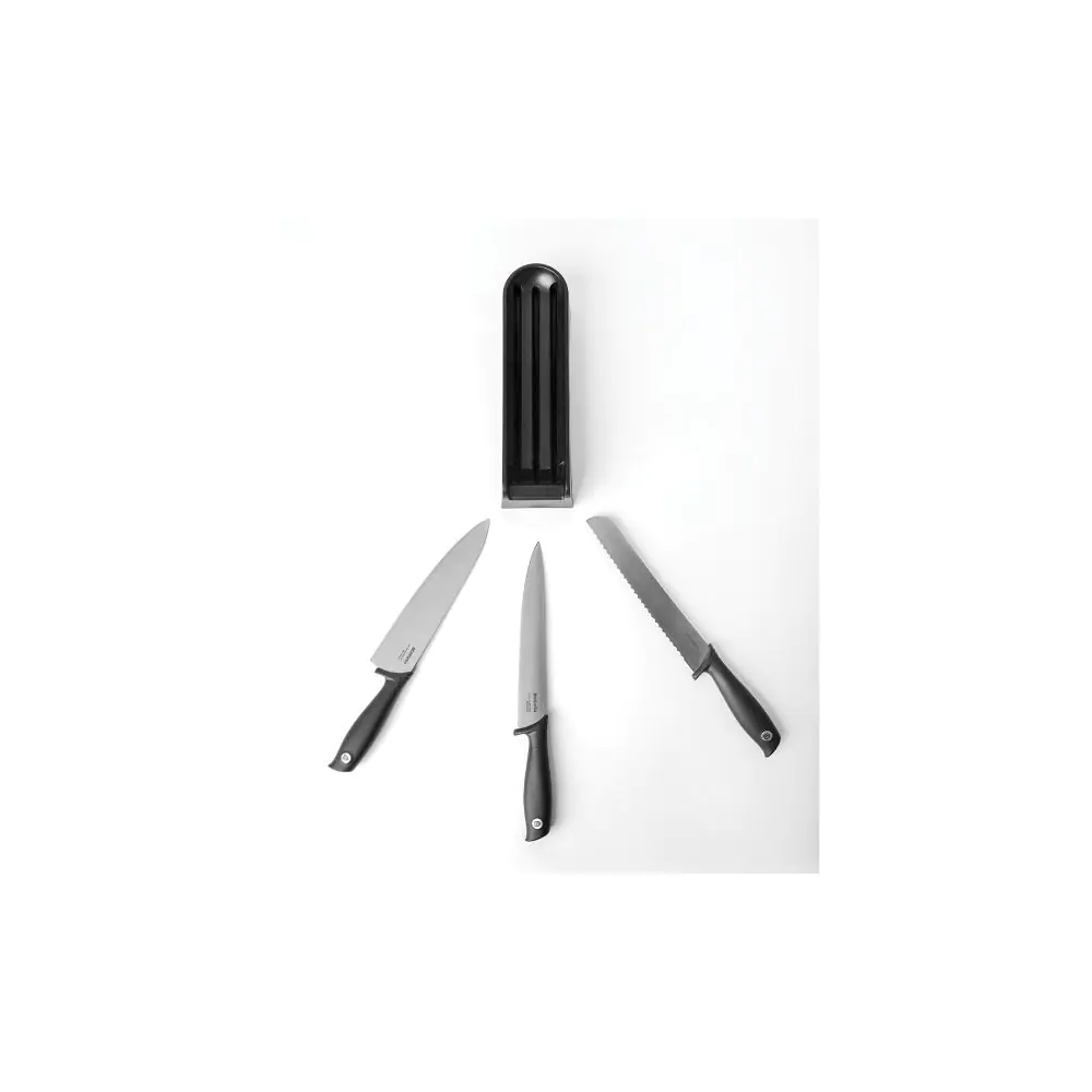 Блок с 3 ножа Brabantia Tasty+ Dark Grey, (35941598)